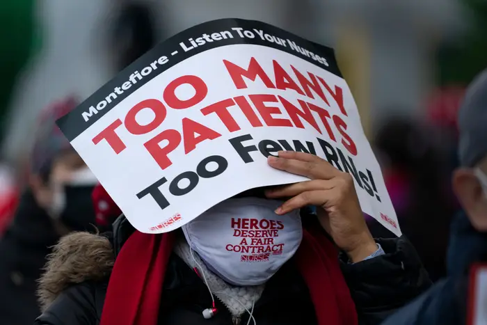 Nurse at Montefiore New Rochelle Hospital goes on strike